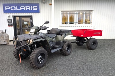 Quad Polaris 570 Sportsman X2 + Remorque